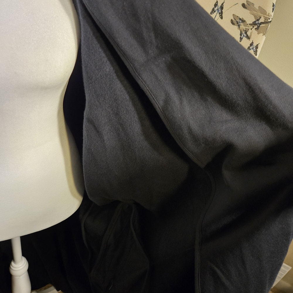 Skims Boyfriend Black Trench Coat - Picture 7 of 8